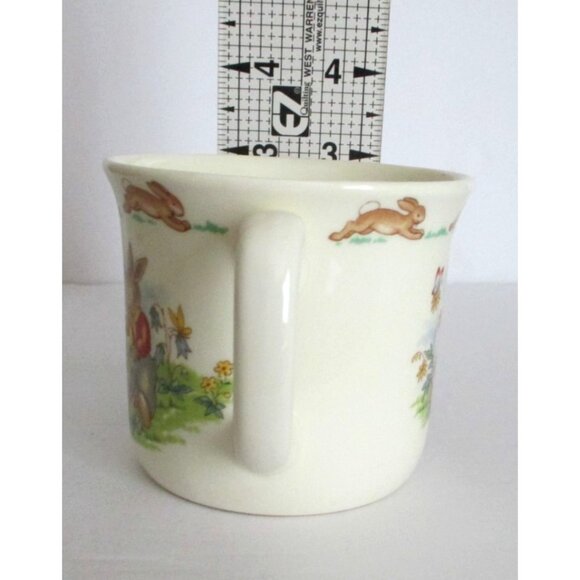 Vintage Royal Doulton Bunnykins Two-Handle Daisy Chains Mug - English Bone China - Picture 4 of 5